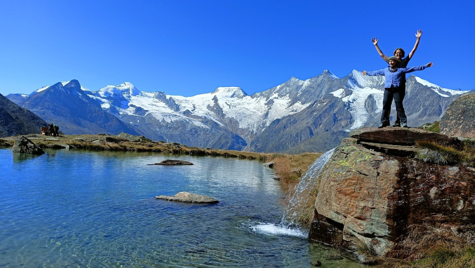 Panorama der Schweizer Alpen im Wallis