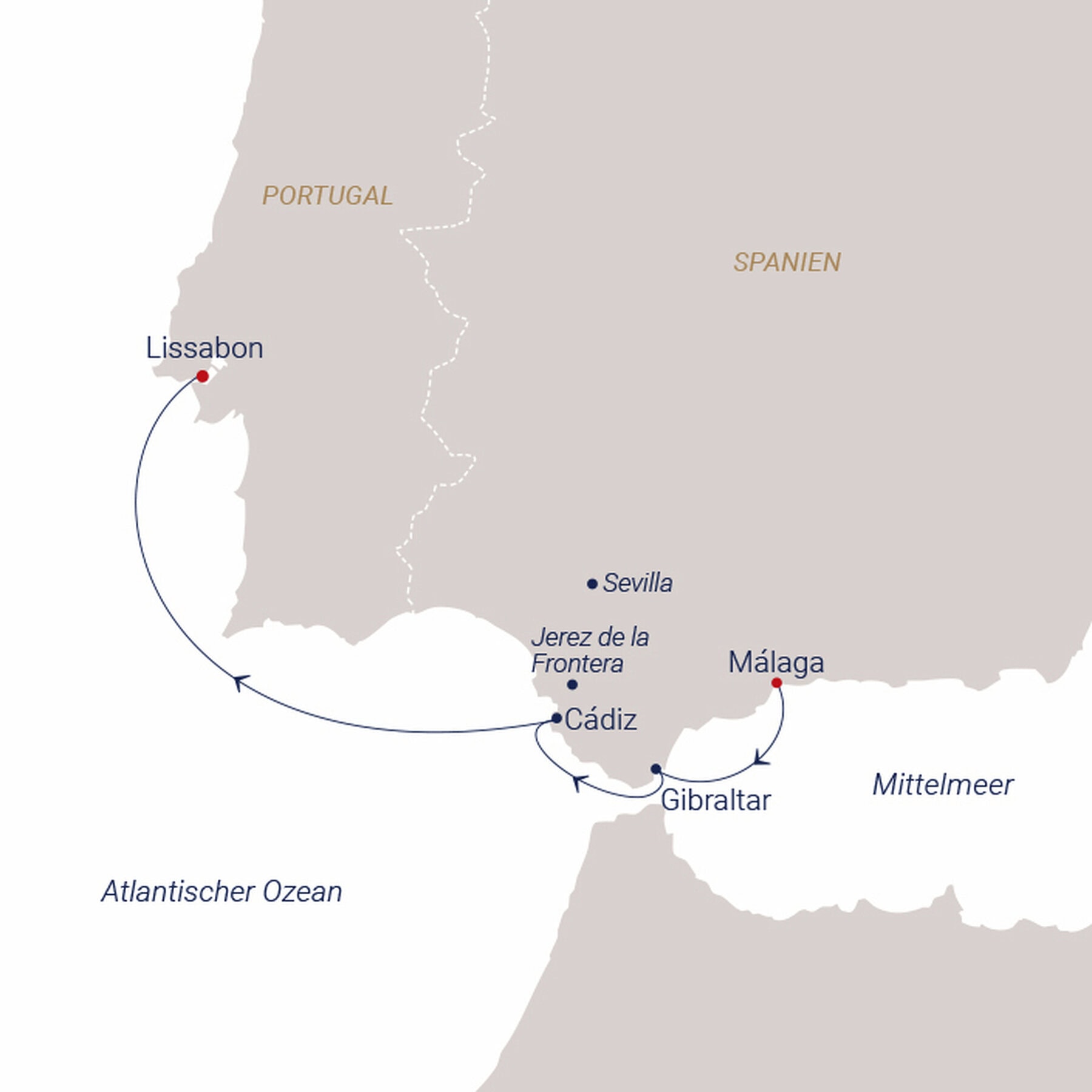 Gay Sea Cloud Cruise mit der SEA CLOUD SPIRIT von Málaga über Gibraltar und Cádiz nach Lissabon